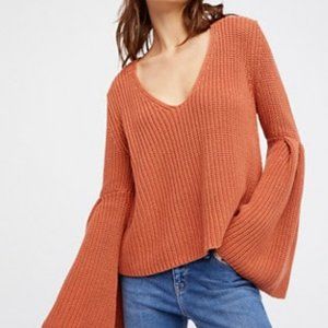 Free People Damsel Pullover in Terracotta